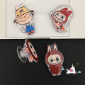 Trendy Brand Cartoon Funny Pop Mart Labubu Universal Foldable Ring Holder Support Cute Little Purple Ghost Colorful LABUBU Phone Holder Creativity Epoxy Phone Holder. 