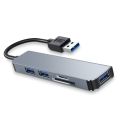 USB 3.0 Hub Docking Station Low Delay Splitter Computer Keyboard U-Disk Adapter Converter For Home Office Type-C. 