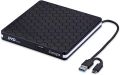 Cocopa External CD DVD Drive, Type-C USB 3.0 Slim Portable CD Reader CD/DVD-RW Burner Low Noise High Speed Data Transfer. 