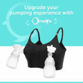 Ornavo 2 In1 Breast Pump Bra & Nursing Bra, soft and cozy Breast Pumping Bra For Effortless hands free pumping, Maternity Breastfeeding Bra With Extender, Works With All Types Of Breast Pumps, for both pre and post partum. 