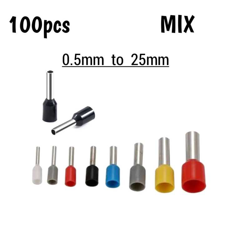 100PCS MIX 0.5mm to 25mm wire thimble . Best kit for Breaker and other wiring purpose. holo lugs, Leg shoo. holow