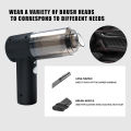 3 in 1 Powerful Rechargeable Car Vacuum Cleaner, Mini Air Blower, and Balloon Pump - Wireless Multi-functional Handheld Vacuum for Carpet, Car, Home, Office, Pet Hair, Sofa, Upholstery, Keyboard Cleaner, Portable Dust Buster. 