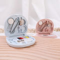 Buttons Pins Storage Boxes Sewing Box Household Portable Travel Mini Sewing Kit Scissor Thimble Needle Threads Box Set. 