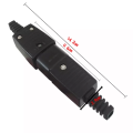 IEC Straight Cable Plug Connector 3 Pin AC Socket C13 C14 Black Male&Female Plug Rewirable Power Connector 10A 250V. 