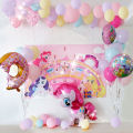My Little Pony Foil Balloon Set Collection, Horse Ponies Cartoon Printed Pinkie Pie, Rainbow Dash, Twilight Sparkle Balloons For Girls, Birthday Party Ballon Theme Decorations Celebrations, Decor Supply Parties, Baby Shower Decorative Supplies Kids. 