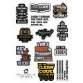 Programming Logo Text Stickers for Laptop Car Bike Phone Stickers 13pcs. 