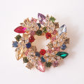 Women Brooches Scarf Bling Bling Crystal Rhinestone Flower Brooch Pins Demoo. 