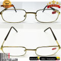 Optical Eye Sight Glasses  Metal Frame -2.75 Eye Sight - Distance View Glasses - Golden Brown Frame - With Case. 