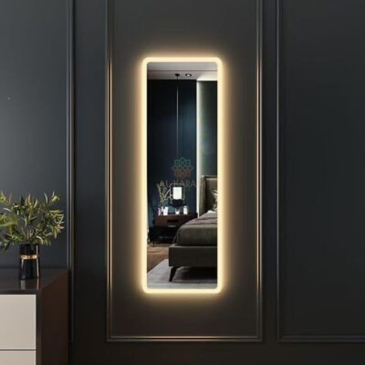 Mirror | Full Length Mirror | Wall Mounted | Full Length LED light Mirror wire operated ( Height 54 inch Width 18 inch ) Usage Bedroom, Bathroom, Living Room, Dressing Area. Guaranteed safe delivery
