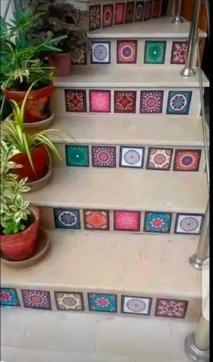 12%20pcs%20Colourful%20Tile%20Stickers%20for%20Home%20Decor%20-%20Walls%20Self%20Adhesive%20Designs%20(%204.8%20inch%20x%204.8%20inch%20)%20Designs%20Tiles%20Stickers%20Bathroom%20Kitchen%20Sticker%20Wall%20Art%20Sticker%20Wallpaper%20Border%20-%20Image%204