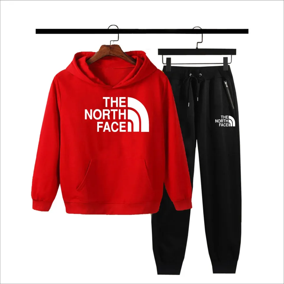 THE NORTH FACE Winter Tracksuit For Men and Women with Warm Fleece Hood and Trouser 2 piece and New Arrival Black Tracksuit Daraz.pk