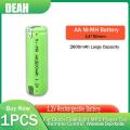1-2pcs 1.2V 2600mah AA Ni-Mh Rechargeable Battery With Welding Tabs For Philips Electric Shaver Razor Toothbrush 2A Batteries. 