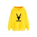 Markhor Printed Hoodie Long Sleeves Drawstring Hood Winter Collection Fleece Kangaroo Hoodies Top Quality for Men. 