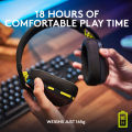 LOGITECH G435 LIGHTSPEED Wireless Gaming Headset - Black And Neon Yellow. 