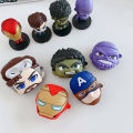 【NShisasN】Marvel Thanos Thor Spiderman Black Panther Silicone Case for Airpods 1/2 Pro Protective Bluetooth Wireless Earphone Charge Cover. 