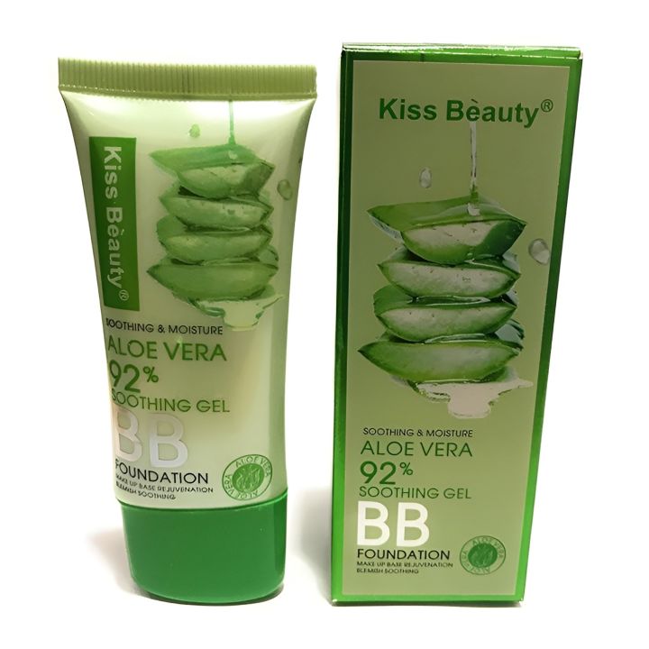 Get Glowing with Lightweight Luxury: Kiss Beauty Aloe Vera BB Cream  Foundation - Infused with 92% Aloe Vera for Soothing Moisture,  Rejuvenation, and Blemish Soothing | Daraz.pk