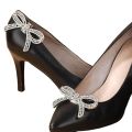 Fashion Shiny Crystal Shoes Decorations Clip Women Shoe Buckle Accessories High-heeled Square Rhinestones Removable Flower. 