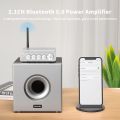 Fosi Audio BT30D-S Bluetooth 5.0 Stereo Audio Receiver Amplifier 2.1 Channel Mini Hi-Fi Class D Integrated Amp 50 Watt x2+100 Watt for Home Outdoor Passive Speakers/Subwoofer Powered Subwoofer. 
