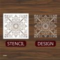 Mandala Mold Stencils Painting Coloring Embossing Scrapbook Album Decorative Template. 