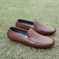 Brown Importia Synthetic Leather Loafer Shoes For Men. 