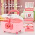 WD - Money Bank Girls Characters Multifunction ATM Saving box, Cute Purse, Money Safe Ban, Piggy Bank, Safe With Key and Sounds for Girls. 