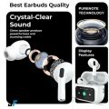 Airpods A9 Pro (5th Gen) ANC/ENC Double Dark Noise Reduction Battery Display Touch Control Bass Boosted Sound Quality Bluetooth Wireless Earbuds For Android and iOS/Airpods pro/Airpods pro black/Ambie/Ear buds. 