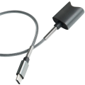 2X USB Interface Charging Cable for Vuse Alto Magnetic Charger Cord Universal Design 45cm (Black USB-A). 