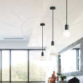 1 Pack Matte Black Triangle shape Pendant Light Fixtures Over Kitchen Island, Hanging Ceiling Lamp, E26/E27 Medium Base, Bulbs not Included.. 