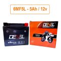 DENEL LIYANG MOTORCYCLE DRY BATTERY 5Ah/12V FOR HONDA CD70, CG125, CHINESE BIKES 70CC, ATV. 