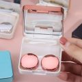 Contact Lens Case High Quality Travel Kit Square Travel Portable Solid Color Lens Cover Container Beauty Pupil Storage Soaking Box Eyewear Accessories. 