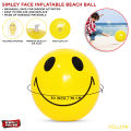 Smile Face Inflatable Beach Ball -30 inches For Kids Play in Swimming Pool Ball, Beach Ball, Swimming Essentials, Kids Swimming Ball, Beach Toys, Inflatable Beach Ball Inflator Water Boll Summer Indoor & Outdoor Swimming Toy. 