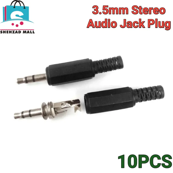 10PCS 3.5mm Stereo Audio Jack Plugs – Durable Connectors for Headphones ...