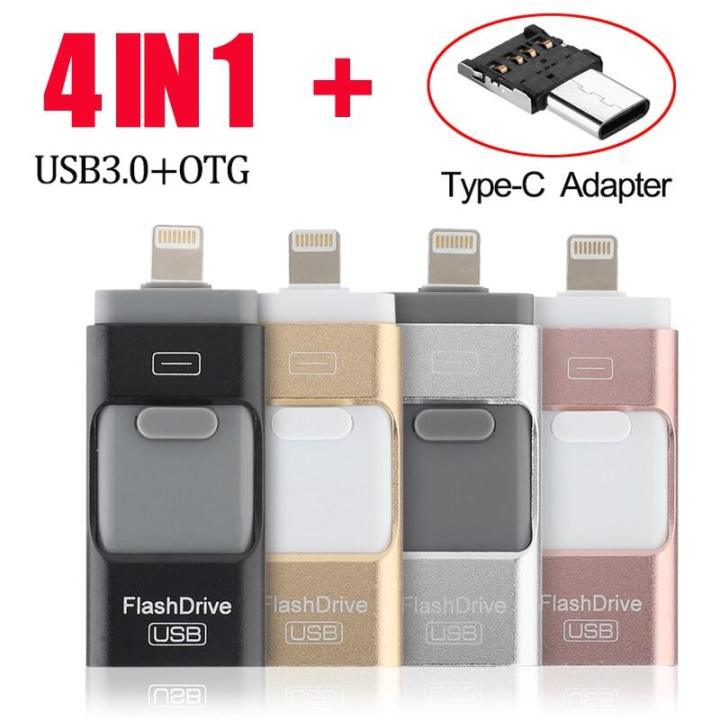 🔥FREE Shipping+COD🔥USB flash drive for iphone 7plus apple Pen Drive 128g 32g 64g Android OTG Pendrive for sony huawei U Disk 4 in 1 memory stick