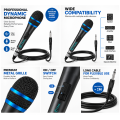 Professional Dynamic Vocal Microphone with 6.35mm 2 meters Cable | Wired Karaoke Handheld Mic for Singing & Stage Use. 