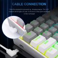 Redragon K616 FIZZ Pro RGB 60% Wireless and Wired Mechanical Gaming Keyboard 3 in 1 Bluetooth 2.4G and Wired Modes with Red Switches 61 Keys. 