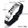 Anime My Hero Academia ID Bracelet Stainless Steel Silicone Bracelets Trendy Midoriya Izuku Bakugou Katsuki Bangles Jewelry. 