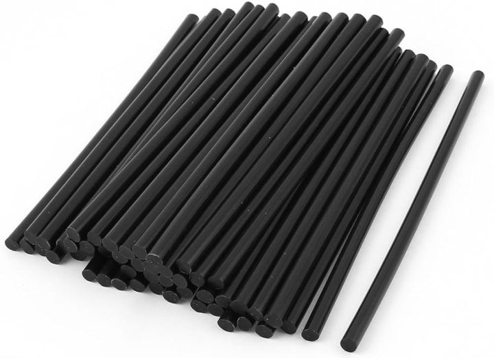 3pcs high viscosity Black Hot Glue Sticks Adhesive Rods Hot Melt Strips 7mmx270mm