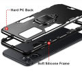 iCaseCover for OPPO A76 4G / OPPO A96 4G Hard Case Shockproof Car Magnetic Stand Holder Back Cover. 