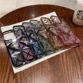 HOCE Luxury Plating Gradient Colorful Glitter Quicksand 3D Diamond Phone Case For iPhone 13 11 12 14 15 Pro Max Cases TPU Clear Soft Silicone Back Cover. 