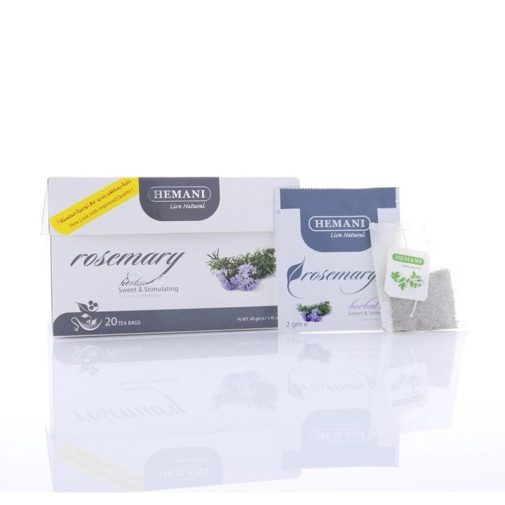 𝗛𝗘𝗠𝗔𝗡𝗜 𝗟𝗜𝗩𝗘 𝗡𝗔𝗧𝗨𝗥𝗔𝗟 - ROSEMARY HERBAL TEA 20 T-BAGS