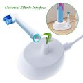 For Braun Oral B Toothbrush Replacement Charger  Supply Inductive Charging Holder Model 3757 USB Cable White. 