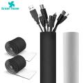 Green Home Cable Sleeve Fastener Tape Wrap Wire Cord Cover Organizer. 
