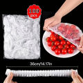 25/ 50/100 Pcs Disposable Cling Film Cover Elastic Food Grade Fruit Vegetable Storage Wraps Reusable Bowl Dish Plate Cup Cap Transparent Universal Food Cover Stretch Lids Cookware Kitchen Seal Preservation Vacuum Dust Proof Plastic Fresh Keeping Saver Bag. 