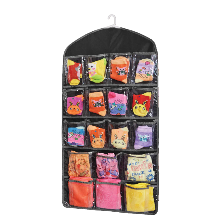 16 Pockets Hanging Bag High Quality Durable Clear Door Hanging Bag Shoe Rack Hanger Practical Storage Tidy Organizer