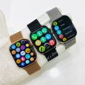 Watch 9 Max with Metal Magnetic Chain Straps Smartwatch | Stainless Steel Body | Full Edge Display | Bluetooth Calling | All Sports Functions. 