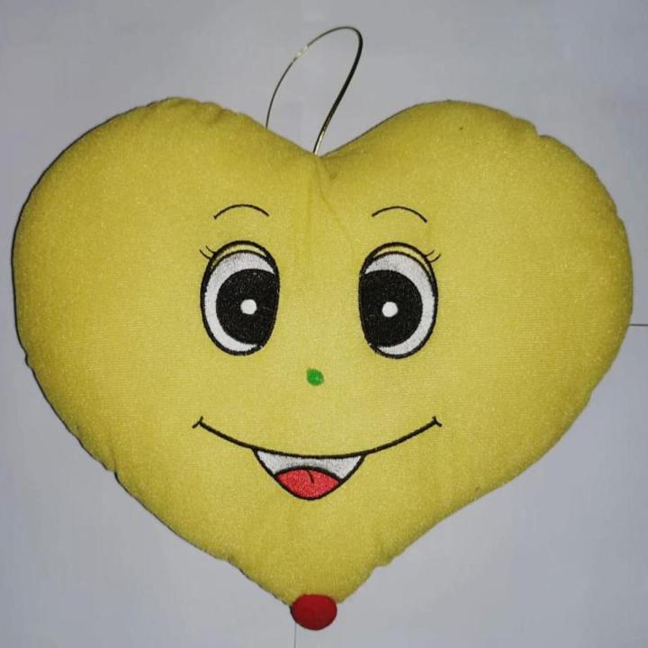 Heart shaped smiley Pillow