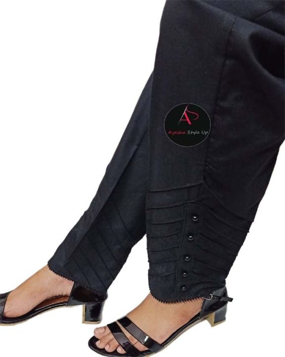 Cotton%20Trousers%20for%20Women%20&%20Girls%20-%20Plain,%20Comfortable,%20Elastic%20Waist%20Cotton%20Trousers%20For%20Women%20Ladies%20Girls%20Stitched%20with%20Stylish%20Bottom%20Design%20-%20Image%205