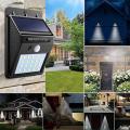 20 Led Solar Powered Pir Motion Sensor + Cds Night Sensor Light Outdoor Garden Security Wall Light. 