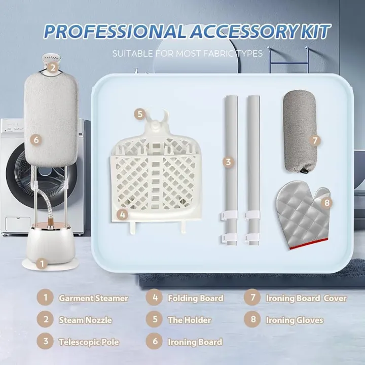 Kion%20Garment%20Steamer%20With%20Iron%20board%20for%20Clothes%20Standing,%20Adjustable%20Height%20With%20Hanger%202000w%20Strong%20Power%20with%2054%201.7%20Water%20Tank%20for%201%20Hour%20Continuous%201.3%20Meter%20Pole%20length%20Steaming,%20Flat%20Hanging%20Diagonal%20Ironing%20in%2010%20Level%20Steam%20Adjustment%20Heat,%20%7C%20-%20Image%203