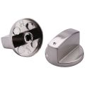 Brushed Metal Gas Stove Knobs Cooker Control Switch Range Oven Knobs Cooktop Burner Knob Switch(16Pcs 6mm Shaft Core). 